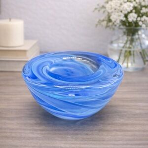 Kosta Boda Azure Glass Art Bowl